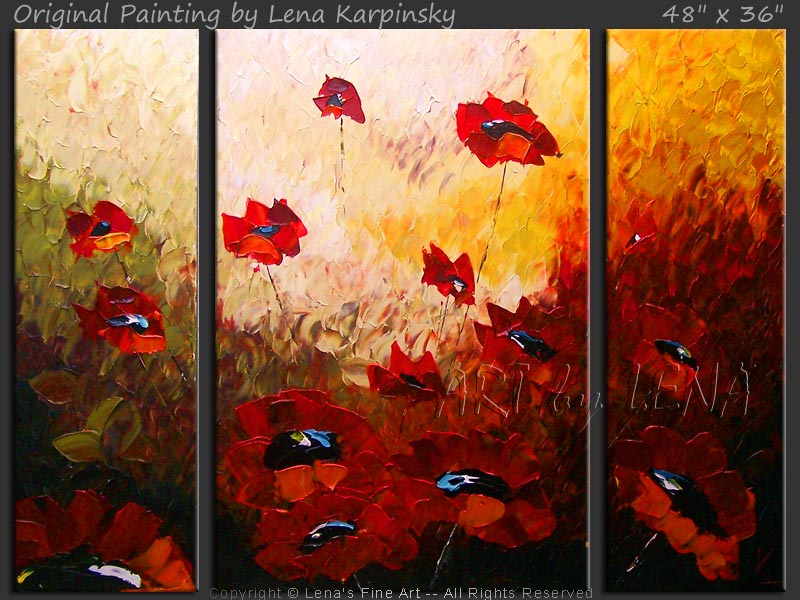 Original Artwork - Golan Heights Poppies