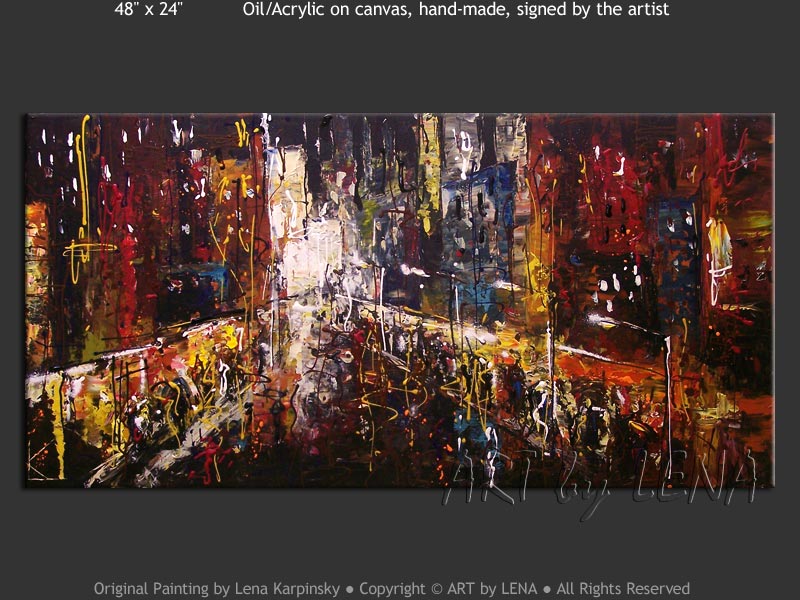 Original Artwork - Summer Night Broadway