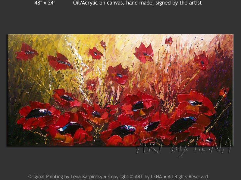 Original Artwork - Indiana Poppies