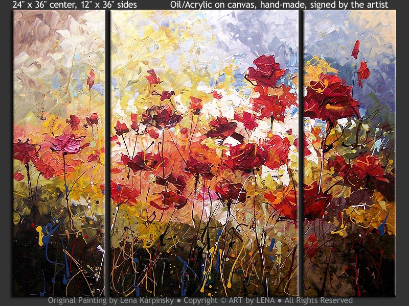 Original Artwork - Painting The Roses Red