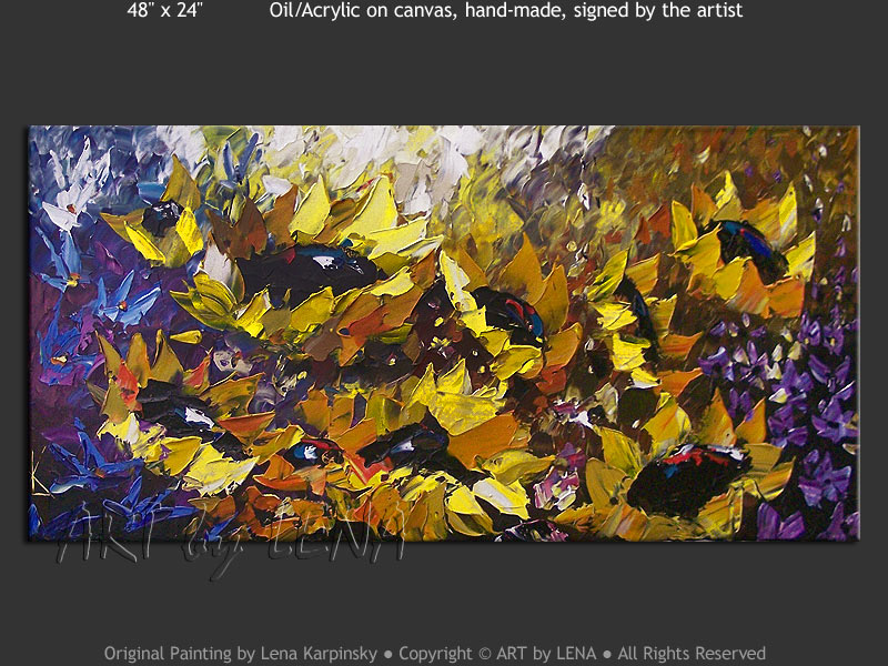 Original Artwork - Sunflower Field