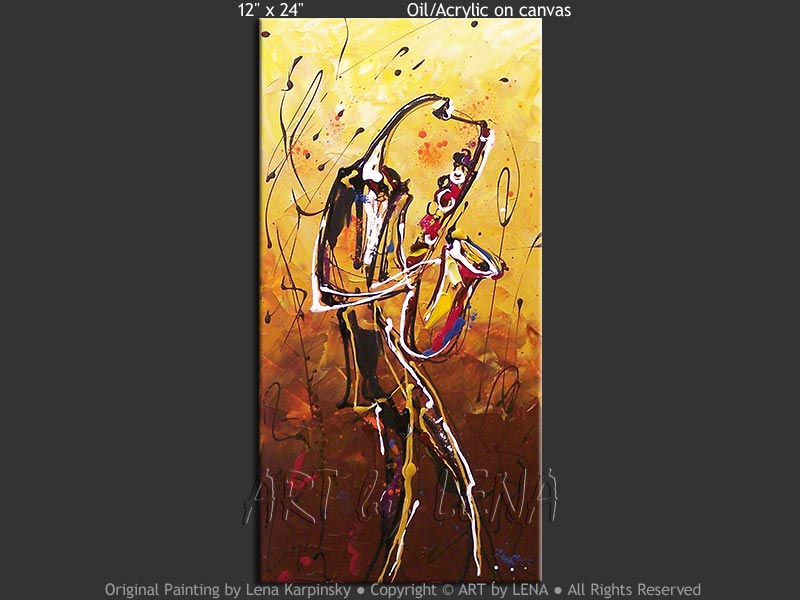 Original Artwork - Le saxophone