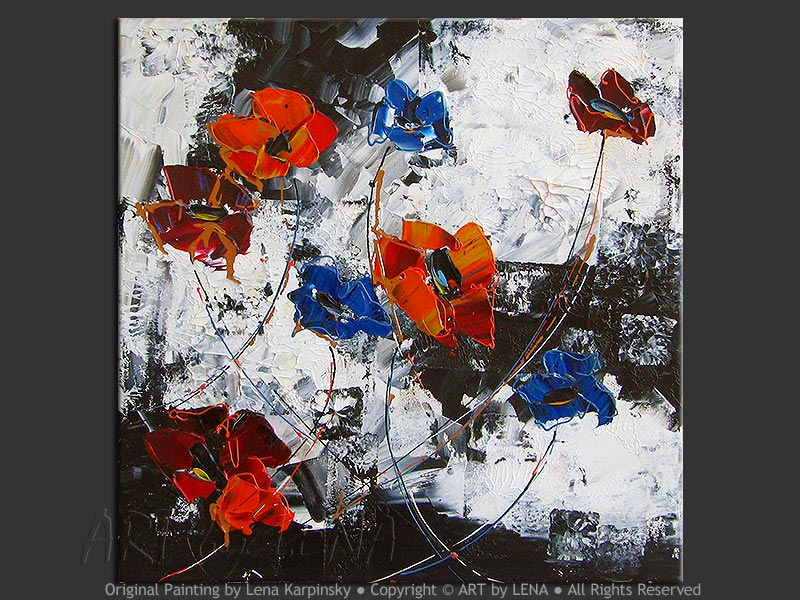 Original Artwork - Red And Blue