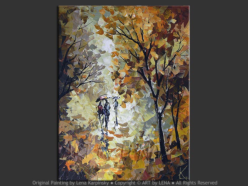 Original Artwork - Rain Walk - 2