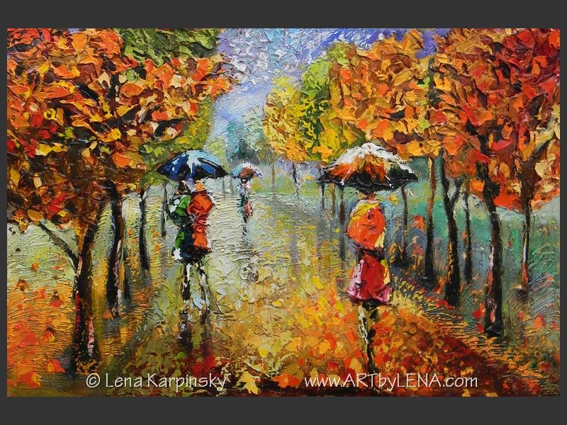 So Let It Rain - contemporary painting