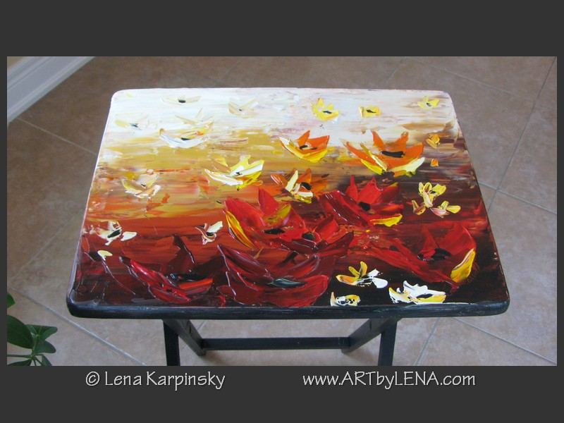 Painted Table - front
