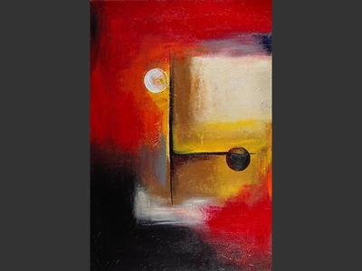 Martian Chronicles - original canvas painting by Lena