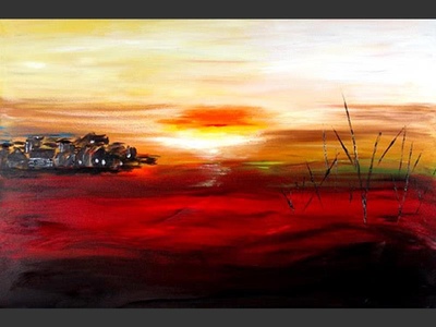 Red Dune - modern artwork