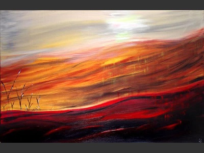 Raining Dune - contemporary painting