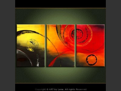 The Red Giant - original canvas painting by Lena