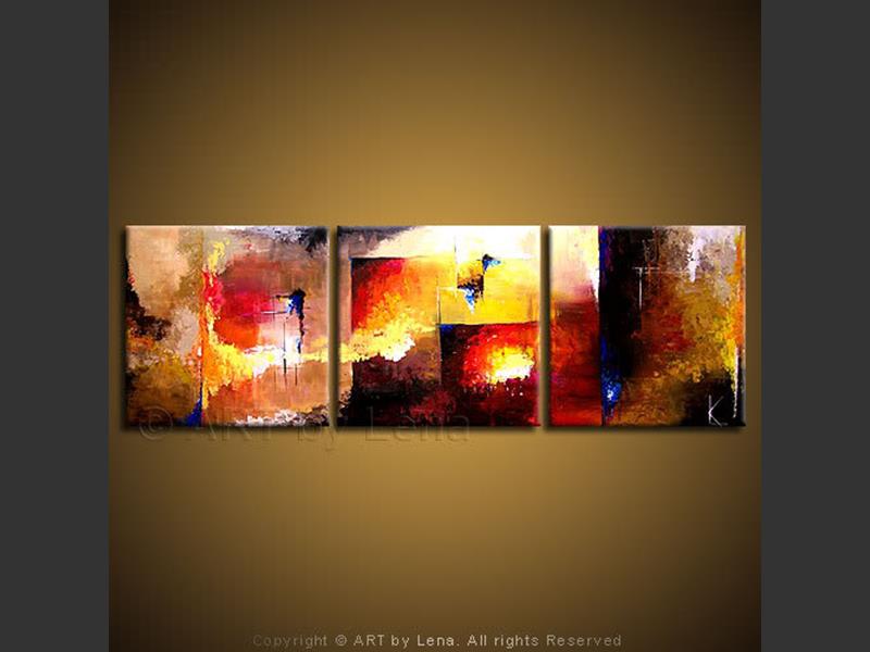 Urban Reflections - original canvas painting by Lena