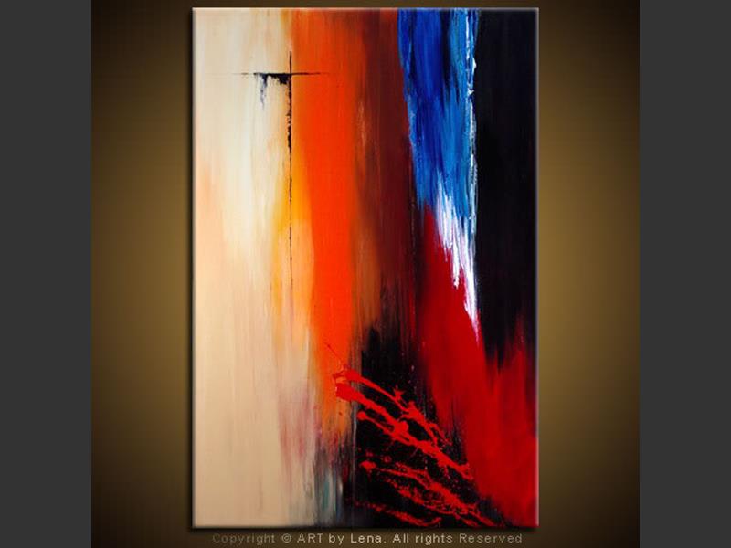 Cold Fusion - original canvas painting by Lena