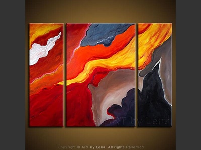 Volcano Life - contemporary painting