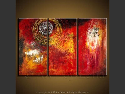 Time Tunnel - original canvas painting by Lena