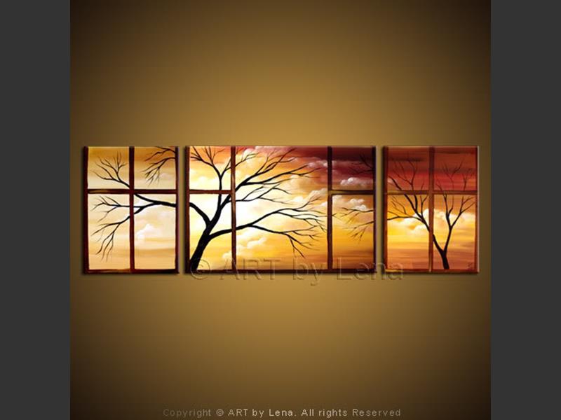 Golden Heavens - contemporary painting