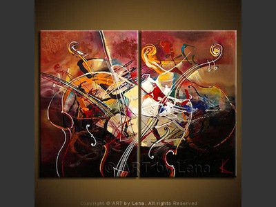 Extreme Jazz - original canvas painting by Lena
