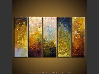 Colors of the Deep - original canvas painting by Lena