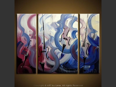 Winter Symphony - contemporary painting