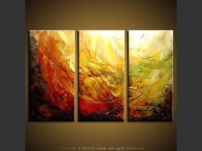 Spherical Movement - original canvas painting by Lena