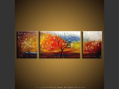 Morning Silence - original canvas painting by Lena