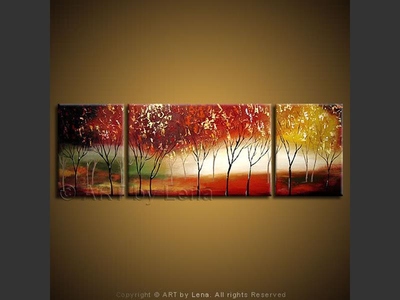 Lakeshore Trail - original canvas painting by Lena