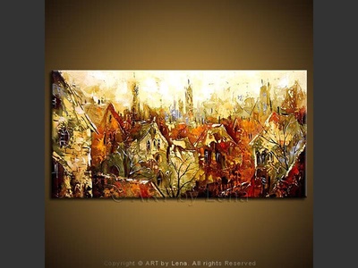 Once Upon A Time… - original canvas painting by Lena