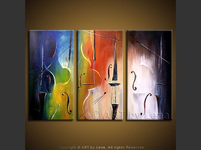 Tropicana Strings - contemporary painting