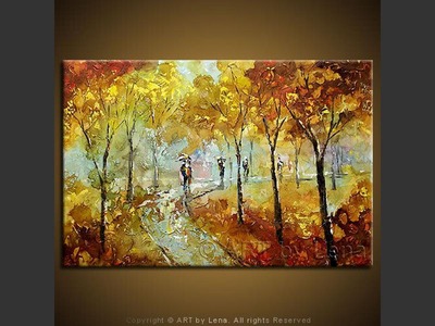 Alley Scene - original canvas painting by Lena