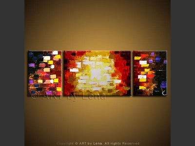 Another Brick In The Wall - original canvas painting by Lena