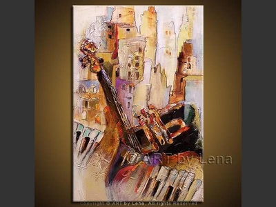 Downtown Jazz - contemporary painting