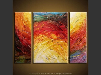 Absolute Virage - original canvas painting by Lena
