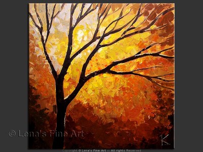 Light My Fire - original canvas painting by Lena