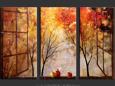 Window to Paradise - original canvas painting by Lena