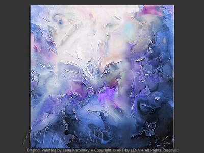 Blue Orchidea - contemporary painting