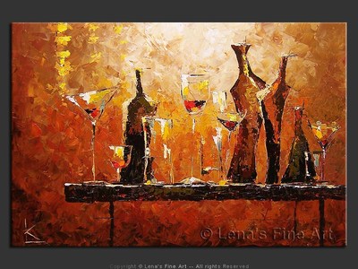 Memories From … - original canvas painting by Lena