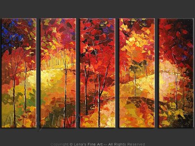 Forest Hills - original canvas painting by Lena