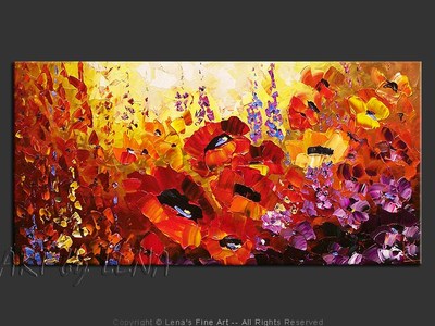 Blooming Spring - original canvas painting by Lena