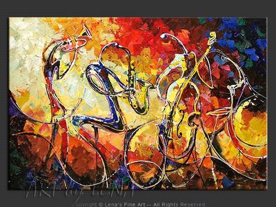 Jazz Ensemble - contemporary painting