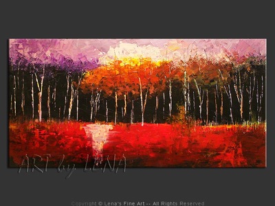 Red River Forest - original painting by Lena Karpinsky
