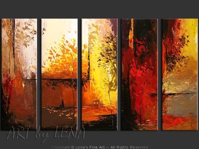 World Of Illusions - original canvas painting by Lena