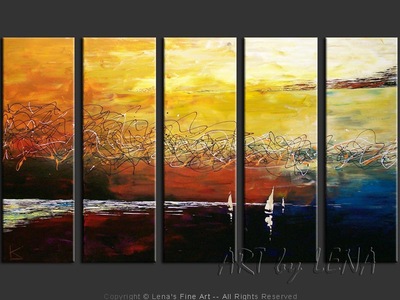 Southern Waters - original canvas painting by Lena