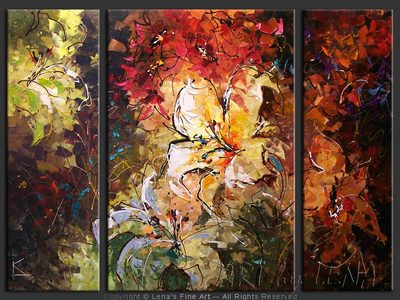 Exotic Garden - original painting by Lena Karpinsky