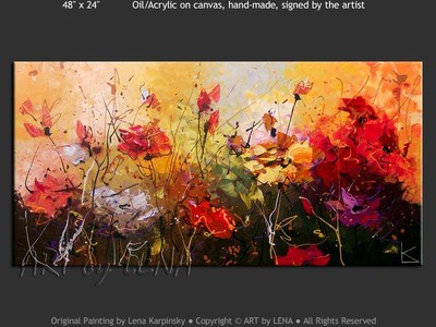 Rockville Roses - contemporary painting