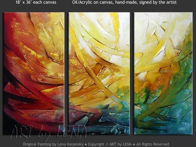 Life At The Speed Of Light - original painting by Lena Karpinsky