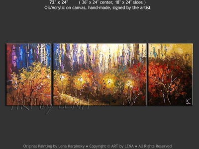 Central Park: Blue Sunset - art for sale