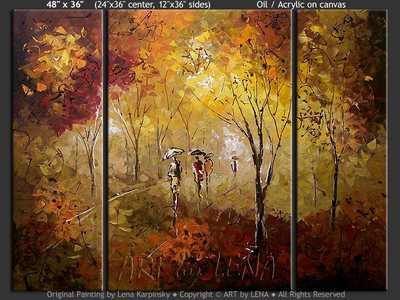 Love Found Me - original canvas painting by Lena