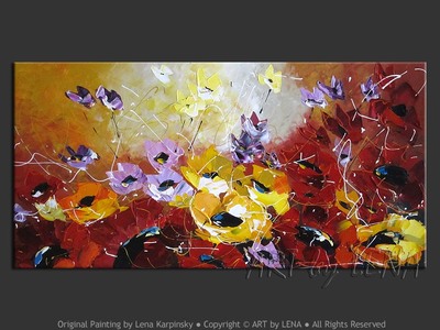 Let A Thousand Flowers Blossom - contemporary painting