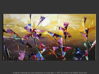 Iris Abstraction - home decor art