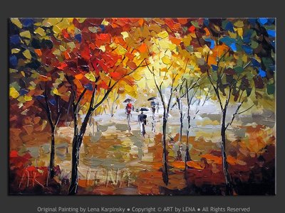 Colors Of Rain - contemporary painting